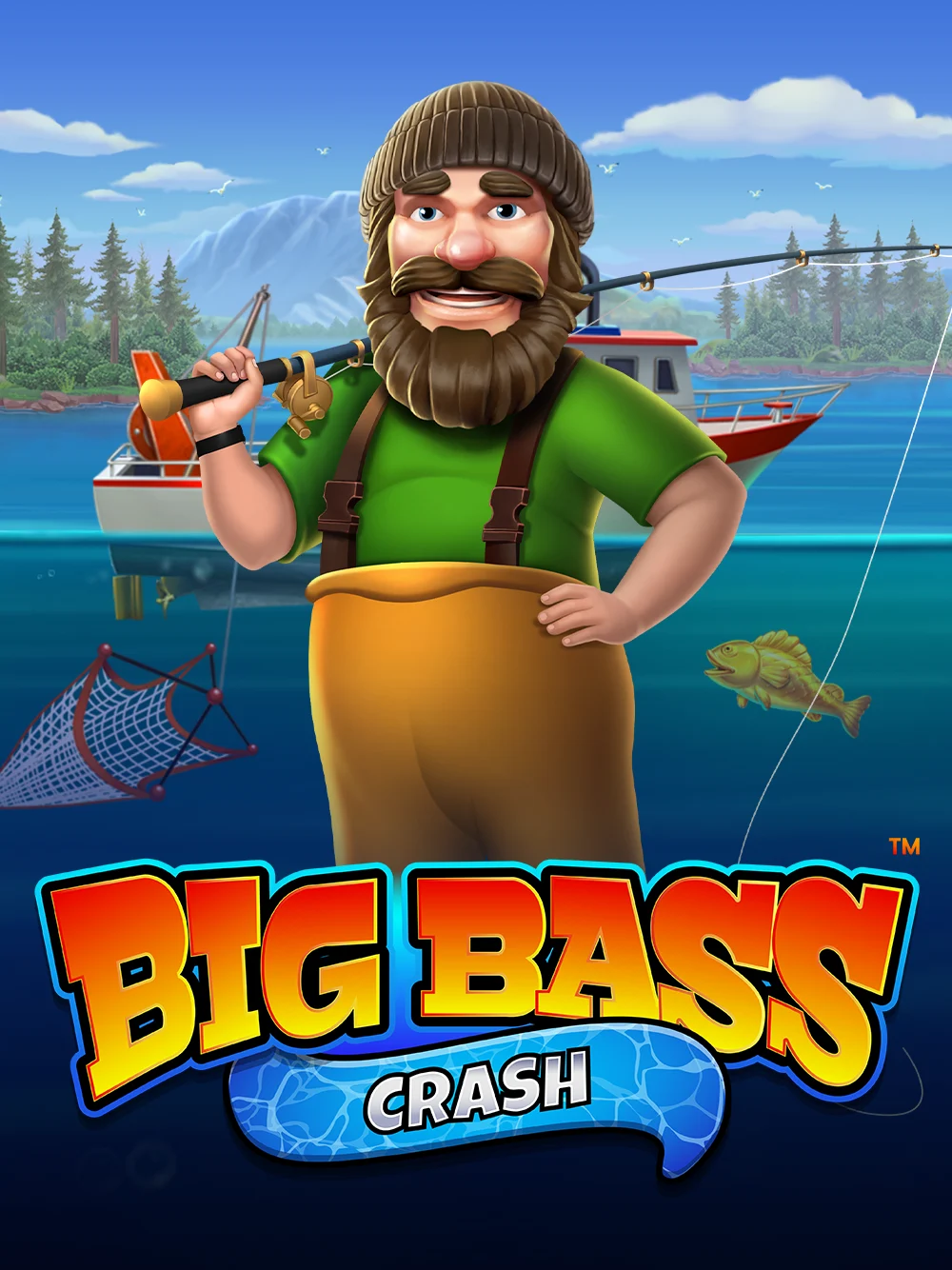Juego crash de pesca con estilo intenso y enfoque en impacto visual.