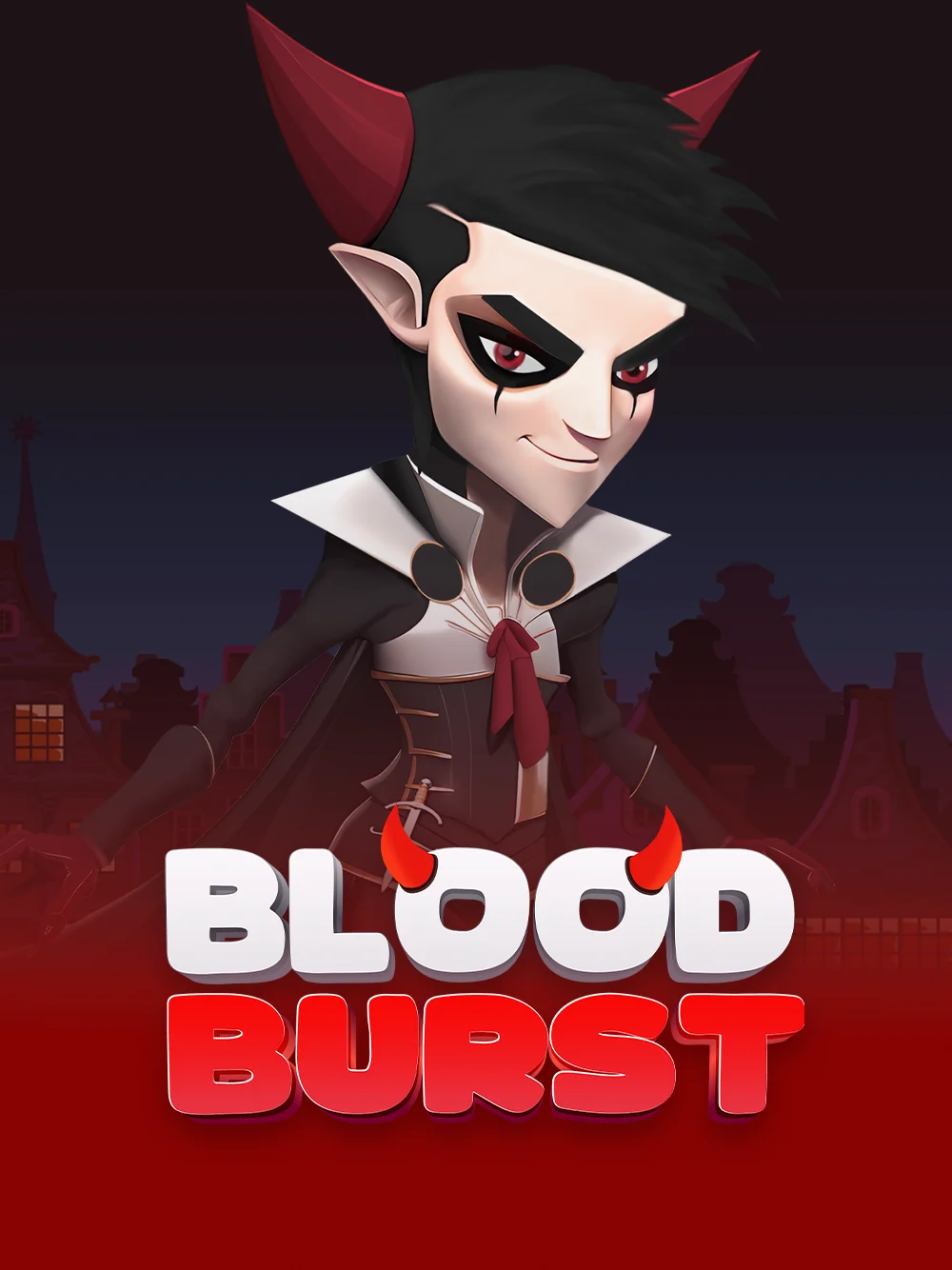 Juego crash con estética intensa y efecto visual de explosión rojo neón.